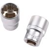 BRILLIANT TOOLS BT022436 1/2 Inch Socket 12-Point 36 mm [Powered by KS Tools]