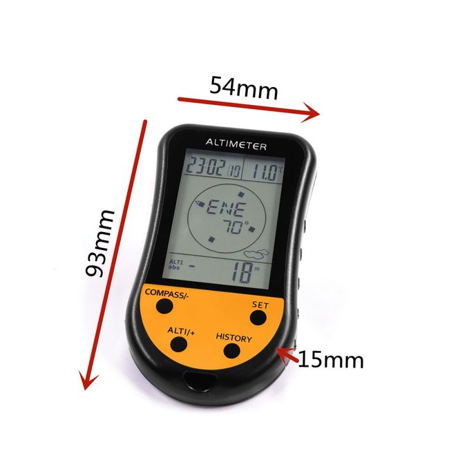 Weather Forecast Meter, Digital Barometer Handheld High Accuracy For  Altimeter Barometer Thermometer Compass For Measure Altitude 