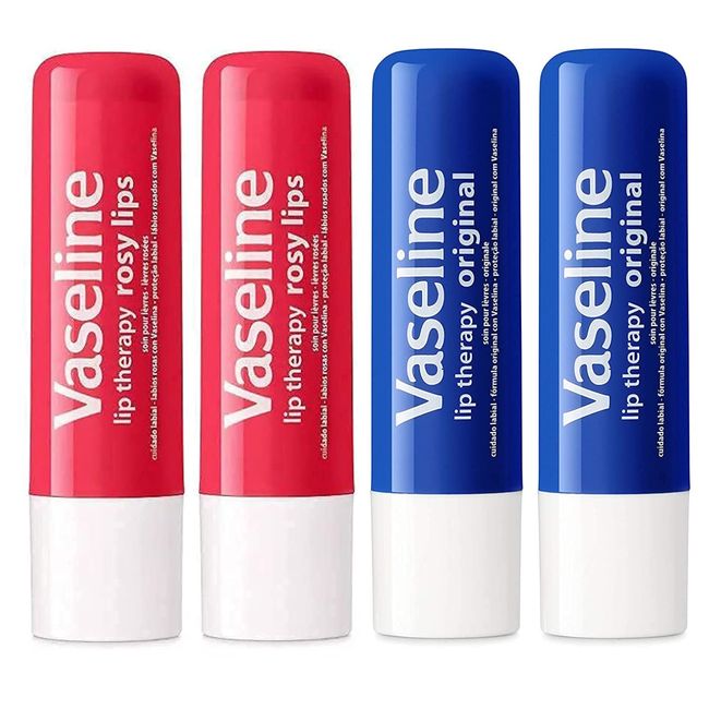 Vaseline Lip Therapy Stick Rosy Lips and Original Variety Pack