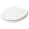Toilet Seat, White, Assembled Size: Width: 37 cm Depth: 40 cm