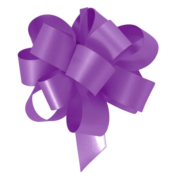 Pull Bow Ribbons - Pack of 10 (Purple)