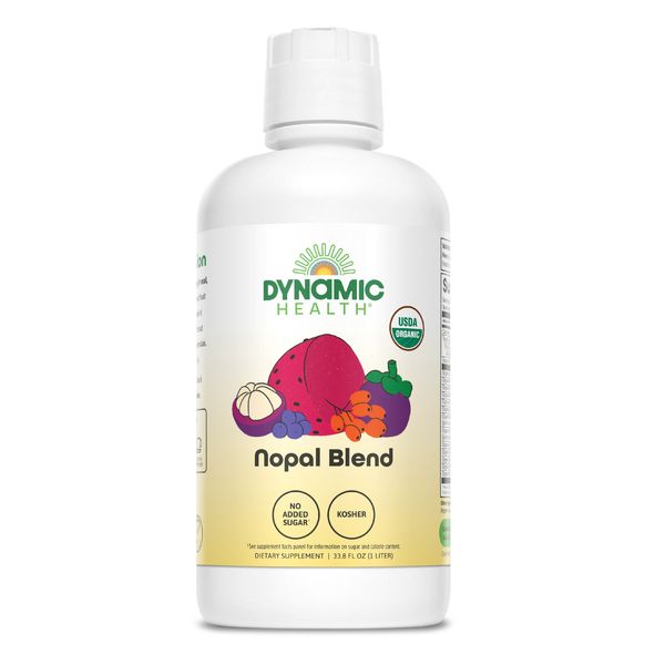 Dynamic Health Nopal Blend Juice with Acai, Certified Organic, Mangosteen and