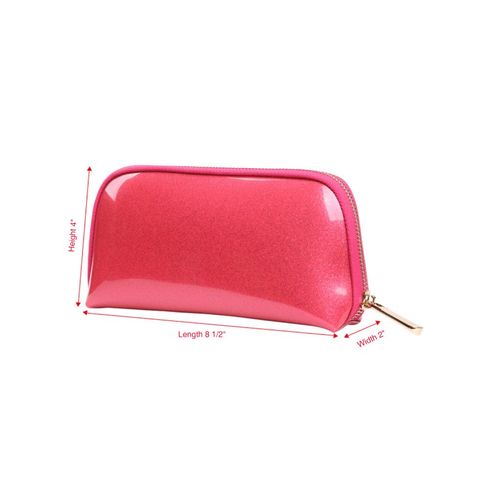 EMILYSTORES SHINING Crown Muliti-Functional Portable Travel Makeup Tote Bag Cosmetic Pouch For Storage Toiletry Travel Accessories, Pink Color