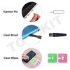 2 PCS for Pixel 9 Single SIM Card Tray Replacement, Single SIM Card Slot Holder Compatible with Pixel 9 (Obsidian)