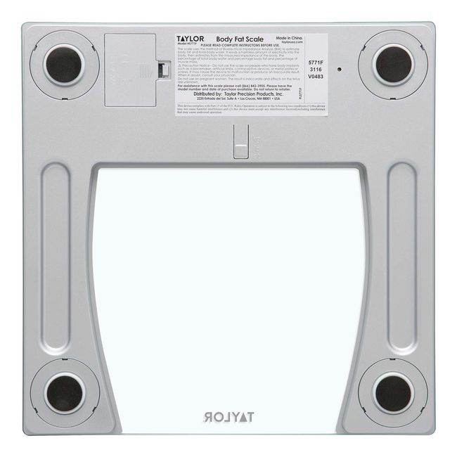 Body Fat Scale Silver