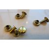 Brass Hammer Rivets for Dog Collar Tag Attachments (10) Pairs Set
