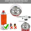 ZEACCT Chef Cooking Torch, Culinary Blowtorch, White Metal & Plastic