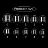 KINBOM 500pcs Clear Nail Tips Short Acrylic Fake Nails with Case Square Half Cover French Fake False Nails for Nail DIY Decoration at Home and Salon