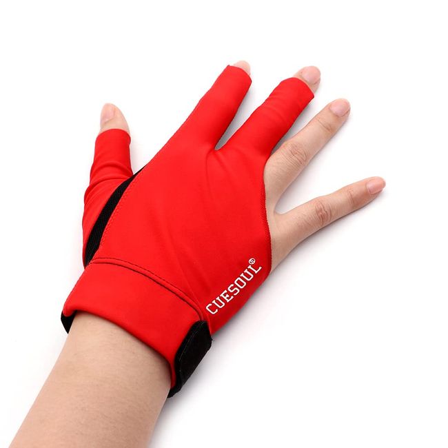 Black Scorpion CUESOUL Right Hand Billiard Gloves 3 Finger Cutting Gloves Billiard Gloves