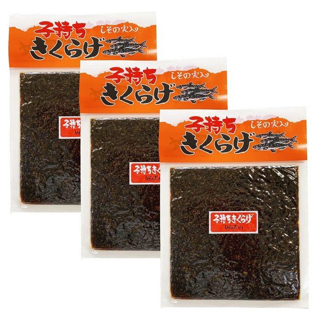 Kotai Kikijellyfish (Shishamo Kikurya), 6.7 oz (190 g) x 3 Bags with Shiso Fruit, Accompany Rice