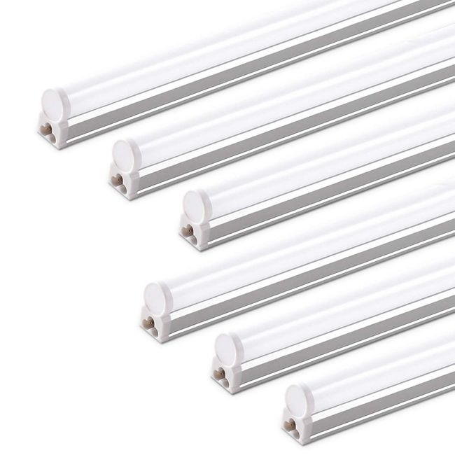 Barrina (6 Pack) LED T5 Integrated Single Fixture, 4FT, 2200lm