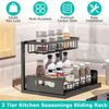 Under Sink Pull-out Drawer Cabinet Organizer Storage Shelf kitchen bathroom 2pcs