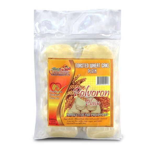 Aling Conching Polvoron, Plain, 10 piece, 6 oz (170g)