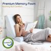Adjustable Memory Foam Wedge Pillow with Cooling Washable Cover & Extra Pillow