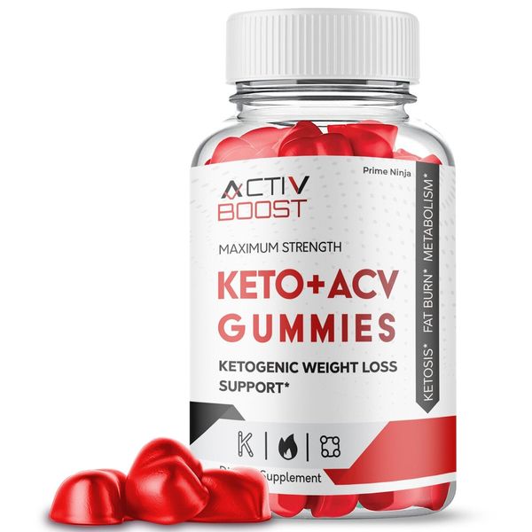 Activ Boost ACV Keto Gummies, Activ Boost Maximum Strength Official (1 Pack)