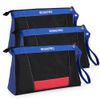WORKPRO 3 Pack 12" Tool Pouches Heavy-Duty Small Tool Bag Utility Pouch w/Zipper