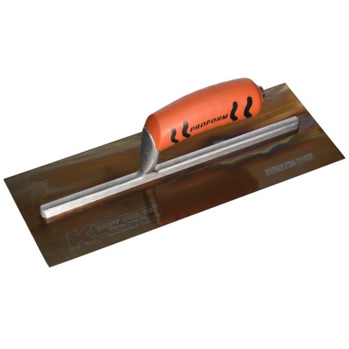 Kraft Tool PL460PF Golden Stainless Steel Plaster Trowel with ProForm Handle, 13 x 5-Inch,Multi