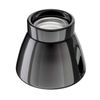 ledscom.de Ceiling Light/lamp Holder MINZ, Porcelain, Glossy Black, 1x E27 max. 300W