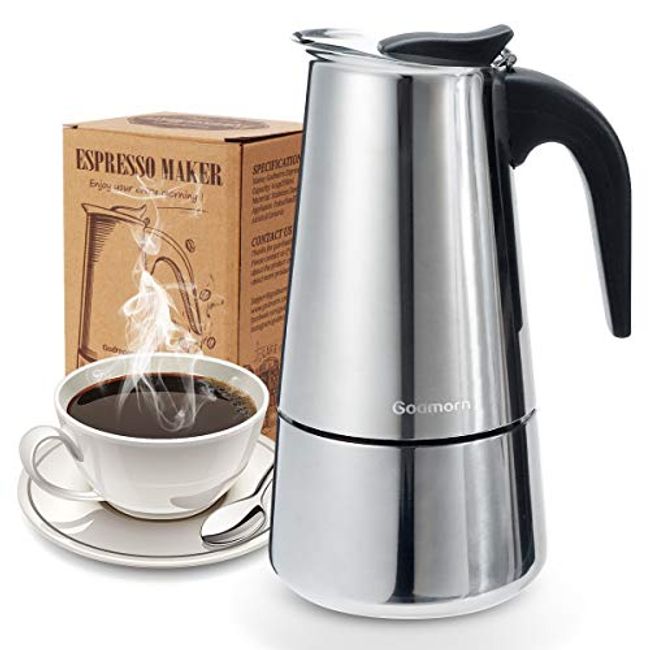 Espresso Maker Induction Coffee Maker Stainless Steel Stovetop