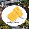 10Pcs Light Socket Safety Cap Plugs,Light Bulb Socket Cover,Light Socket Plug,Outdoor Plug Cover,Cap for String Lights, Recessed and Standard Light Sockets (Yellow)