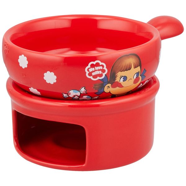 Sun Art Fujiya Peko Peko Fondue Set, Approx. 12.5 fl oz (370 ml), SAN3799, Red