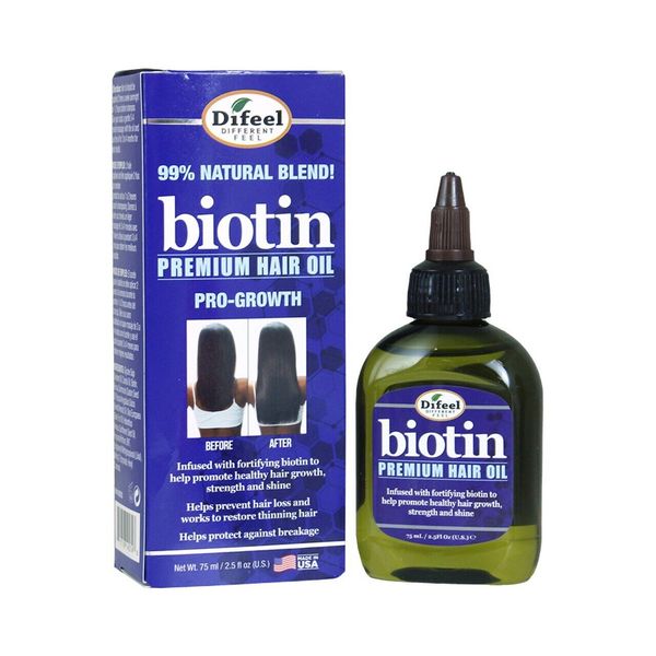 Difeel ~ Biotin Pro-Growth Premium, Hair Growth Oil | Hair Loss Treatment 75 ml.