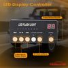 2 IN 1 LED Windshield Visor Strobe Emergency Light bar Traffic Advisor Warning