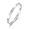 Philip Jones Stainless Steel Star Bangle (7 Inch)