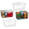 Plastic Pantry Organization and Storage Bins with Lids – Perfect Kitchen Orga...