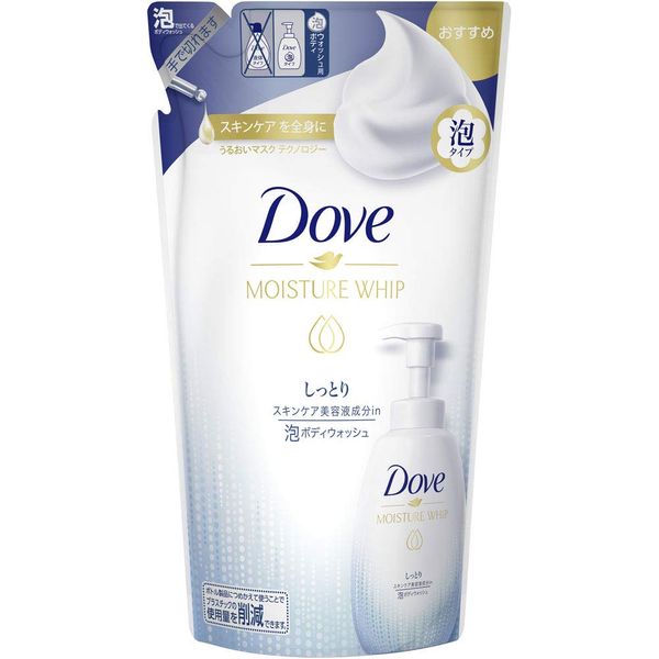 Dove Moisturizing Whip Foam Body Wash, Moisturizing, Refill, 15.2 oz (430 g), Set of 5