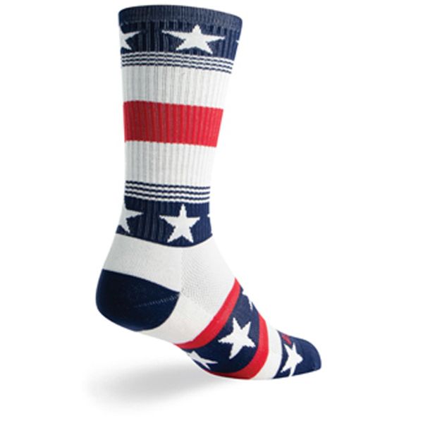 SockGuy Lax Patriot Lacrosse Padded Socks L/XL