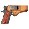 The Defender Leather IWB Holster - Fits Most 1911 Style Handguns - Kimber - Colt - S & W - Sig Sauer - Remington - Ruger & More - Made in USA - Charred Oak Right Handed
