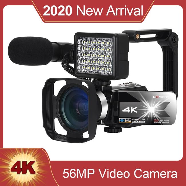 komery k1 56mp 16x zoom 4k video camera camcorder