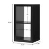 2 Cube Storage Organizer Open Back Bookcase Vertical Horizontal Display Unit New