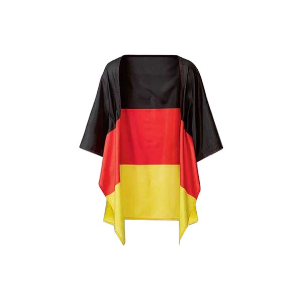 Generisch Deutschland Fanartikel, Schwarz Rot Gold, Europameisterschaft Fußball EM 2024 (Fanponcho)