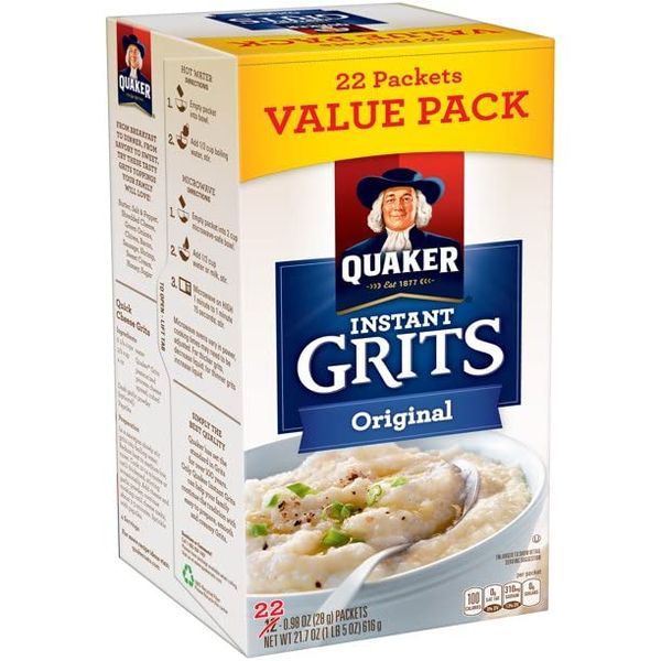 Quaker Instant Grits Original Flavor - Value Pack of 22