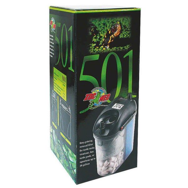 Turtle Canister Filter 501 For Vivariums/Box Turtle Pools/Aquariums 0.5'' X