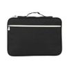 Multi-Functional A4 Document Bag Portfolio Organizer Case Zippered Oxford Waterproof Document Bag (Black)