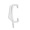 Harrison Drape Extra Valance White Curtain Track Gliders Nylon Plastic Track Rail Hooks (50)