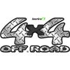 4x4 Off Road Diamond Plate Chrome Truck Decal