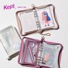 Raymay Fujii KP1155BG Binder Kept Multi Storage File Postcard Size Blue Gray