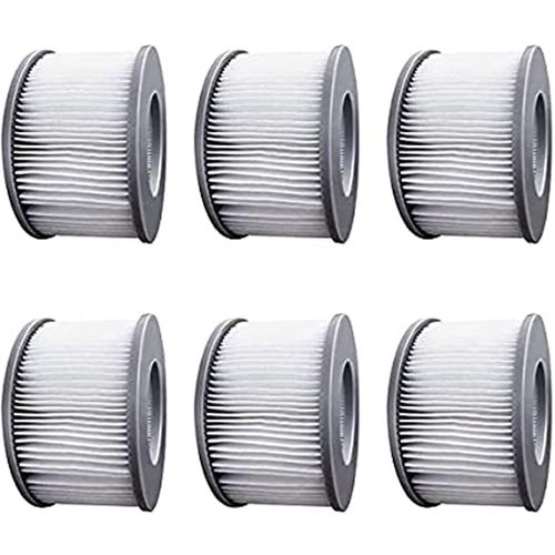 WuYan 6 Pack Hot Tub Filters for MSpa Inflatable Pools, Enhanced Version Filter Cartridge Pump Fit for MSPA all Current Hot Tubs