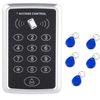 BSTUOKEY Door Access Control Keypad, Stand-Alone Password RFID Reader+5PCS Keyfob Keychain for Entry Home Security Access Controller