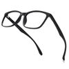Sixaz Wellington Style Glasses (Lightweight TR90), Blue Light Reduction, PC Glasses, UV Protection, Unisex (Black)