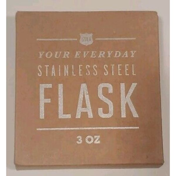 Izola Your Everyday Stainless Steel Flask, 3 oz ("To my health")