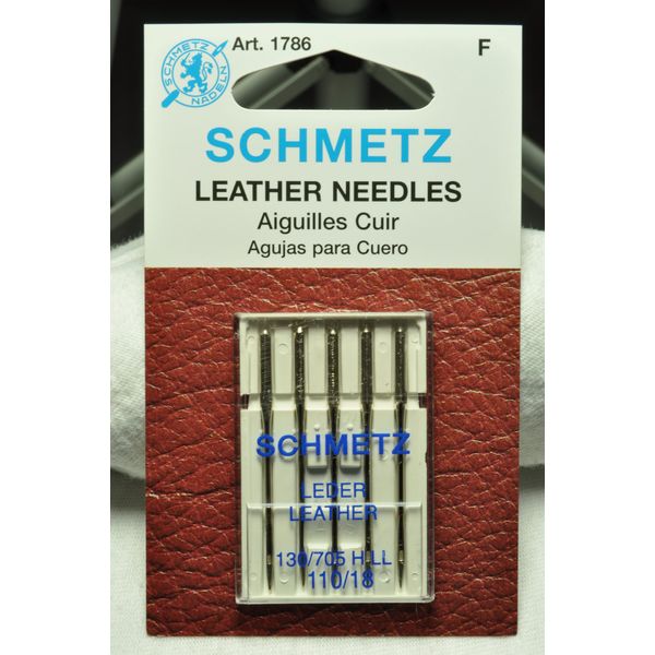 Schmetz Sewing Machine Needles - Leather, Size: 110/18