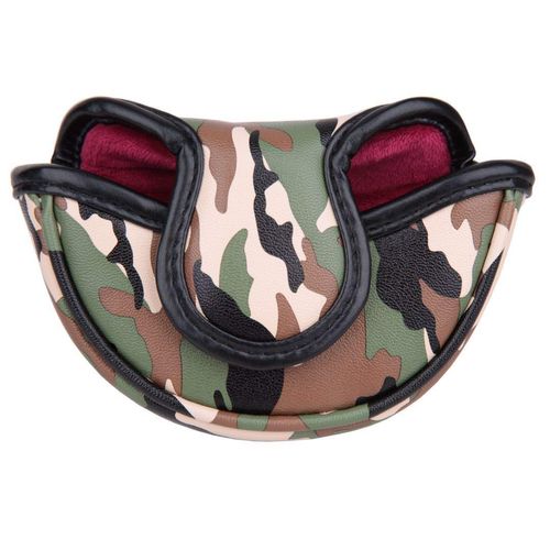Golf Cover, Headcover, Golf Putter Cover, Compatible with Odyssey, Red Small Mallet Type, Magnetic Included (Camo Green)