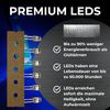 Lumetheus 50x LED Mounting Clip 5 mm Plastic Black Light Emitting Diode 3 mm Mounting Bracket Frame Plastic Mounting Ring