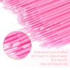 G2PLUS 200PCS Micro Applicators Brushes, Pink Disposable Micro Applicators, Disposable Eyelash Extension Swabs for Eyelashes Extensions