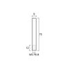 Pioneer Tech PT-9LC75-CR Long Cap, Chrome